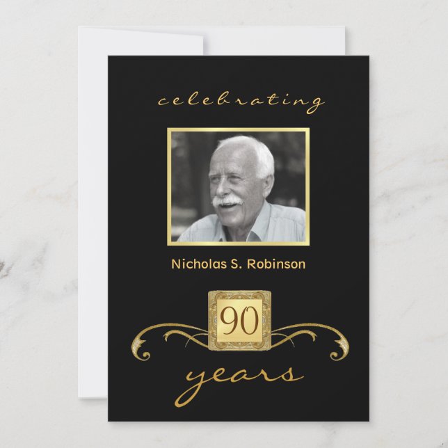 Invitation 90e anniversaire de la fête de l'or noir - avec ph (Devant)