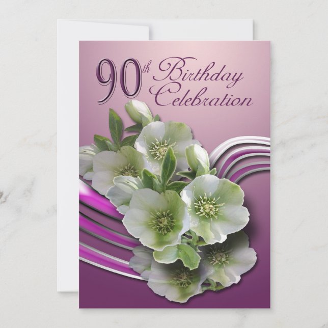 Invitation 90e anniversaire d'invitation (Devant)