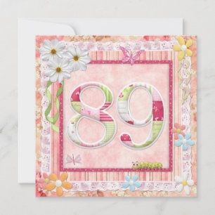 Invitation 90e anniversaire style scrapbooking