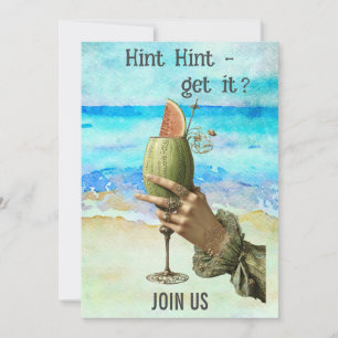Invitation *~*  A101 CÉLIBATAIRE  Cocktail de plage 4 PHOTO