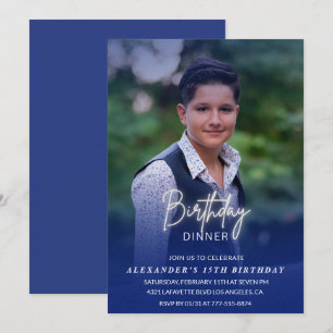 Invitation à 15e anniversaire Anniversaire Dîner P