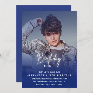 Invitation à 18e anniversaire Anniversaire Dîner P