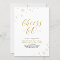 À 60 | Gold Modern 60th Birthday Party