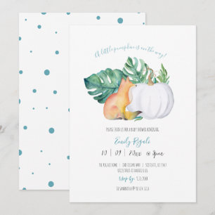 Invitation à Baby shower à thème automne unique