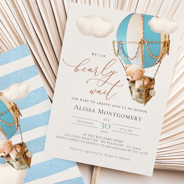 Invitation à balloon à air chaud (Créateur téléchargé)