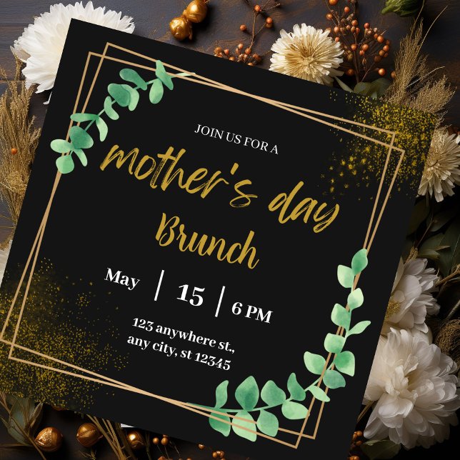 Invitation à Brunch de la Journée des Femmes Noire (Créateur téléchargé)