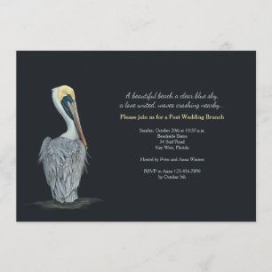 Invitation à Brunch Mariage de la Poste Pélicane