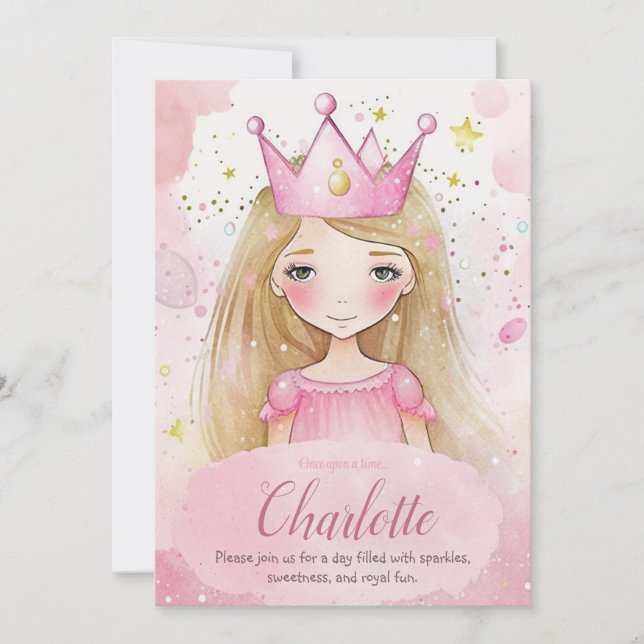 Invitation à célébrer la princesse Enchanter (Devant)