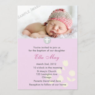 Invitation à Christening Girl Christening