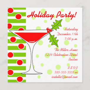 Invitation à cocktail Holly
