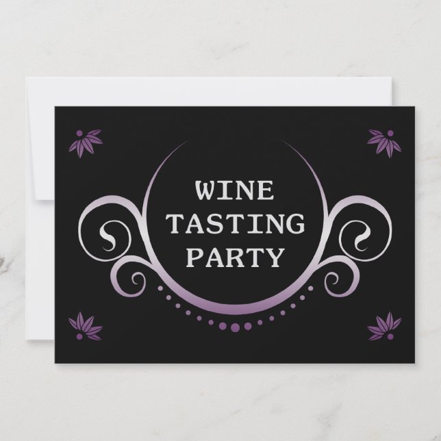 invitation à dégustation de vin (Devant)