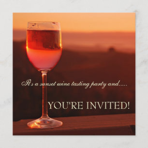 Invitation à déguster le vin du coucher du soleil