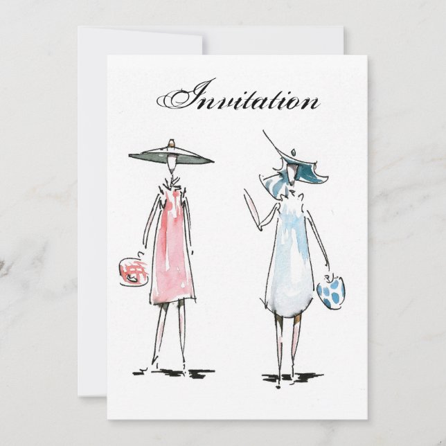 Invitation à déjeuner pour dames (Devant)