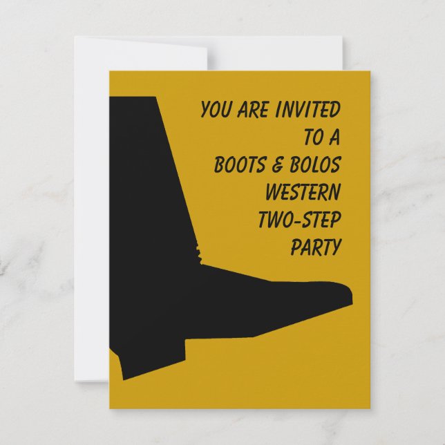 INVITATION À DEUX ÉTAPES DU TEXAS OCCIDENTAL (Devant)