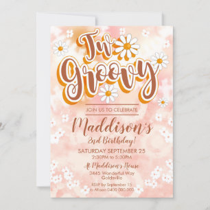 Invitation à deux Super Daisy 2e anniversaire