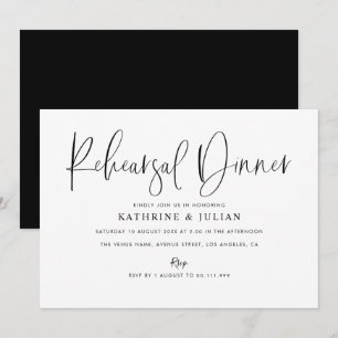 invitation à dîner de la répétition de script