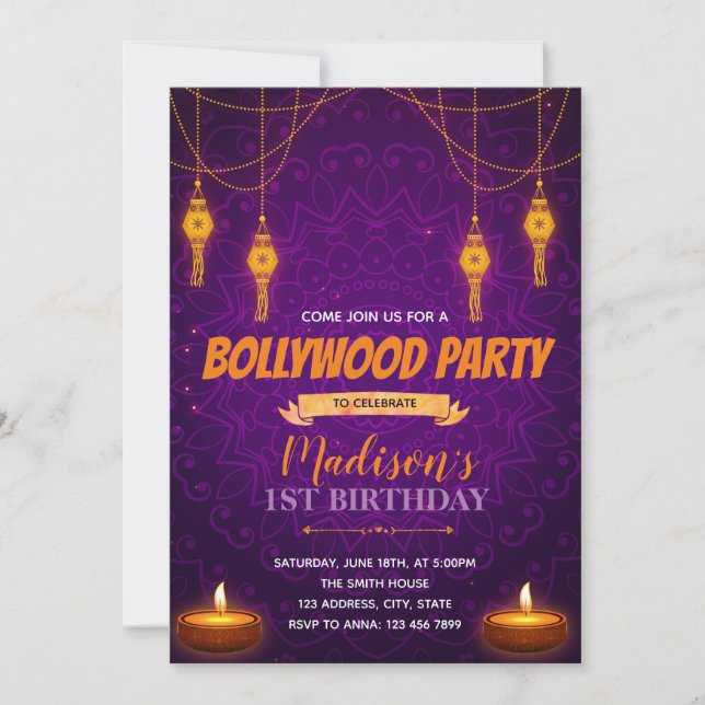 Invitation à Diwali (Devant)