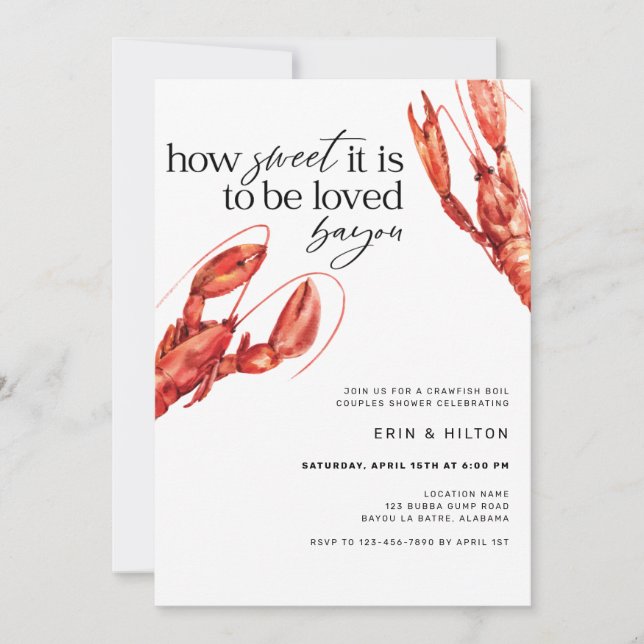 Invitation à ébullition de l'écrevisse (Devant)