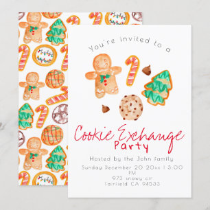 Invitation à échanger des biscuits de Noël