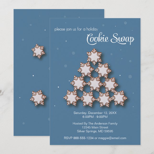 Invitation à échanger des cookies (Devant / Derrière)