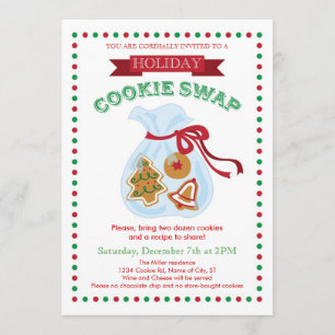 Invitation à échanger des cookies de vacances