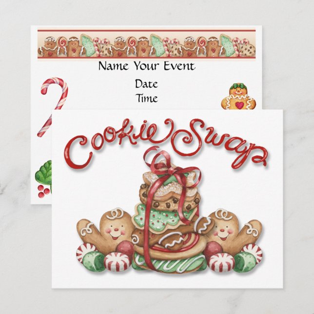 Invitation à échanger des cookies - SRF (Devant / Derrière)