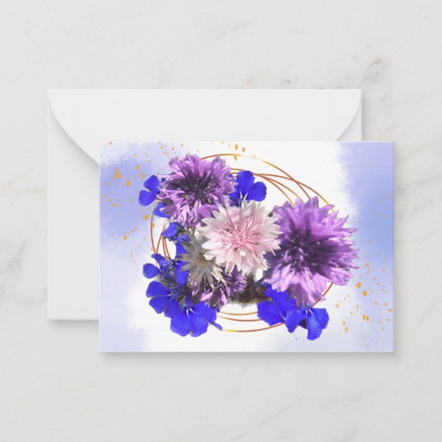 Invitation à fleurs mariages (Devant)