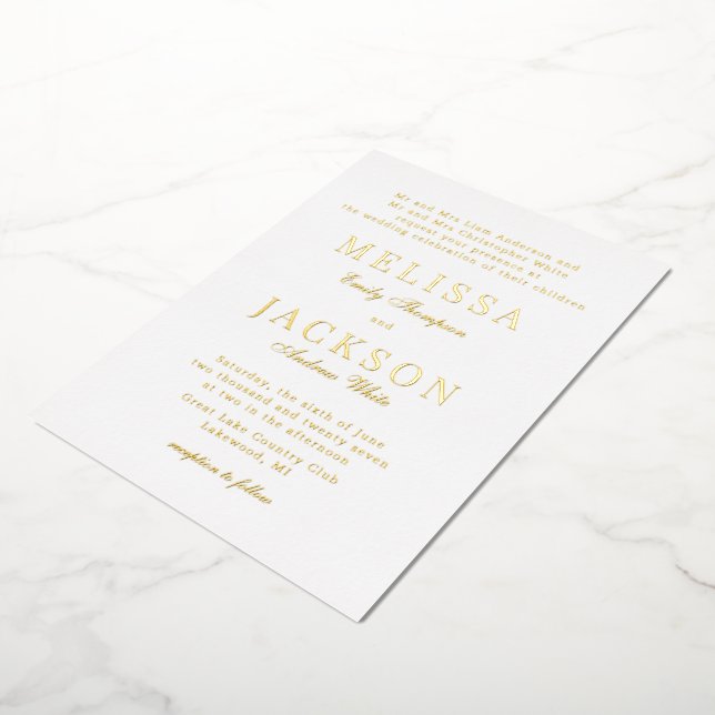 Invitation à huile de Mariage classique et raffiné (Rotation)