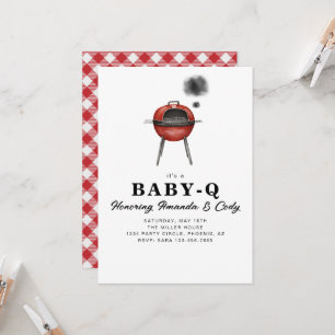 Invitation à la Baby-Q pour la fête de bébé