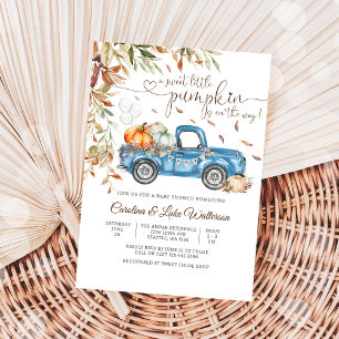 Invitation à la Baby Shower Automne Citrouille