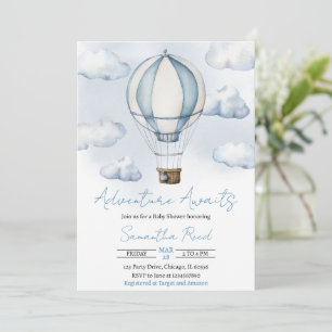 Invitation à la Baby Shower Aventure à Venir