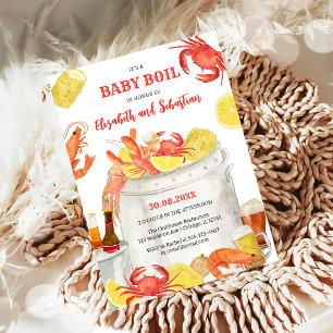 Invitation à la Baby Shower Crawfish Seafood Boil