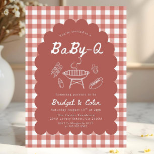 Invitation à la baby shower de Bébé Q au barbecue