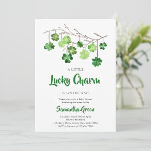 Invitation à la baby shower de la St. Patrick