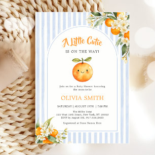 Invitation à la baby shower de Little Cutie Orange