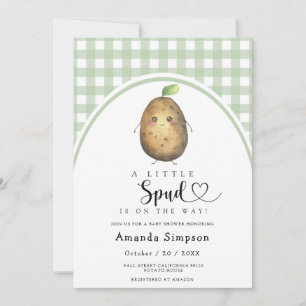 Invitation à la baby shower de Little Spud Baby