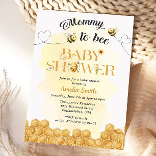 Invitation à la baby shower de Maman Abeille