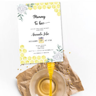 Invitation à la baby shower de Maman abeille