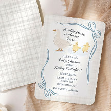 Invitation à la Baby Shower de Silly Goose