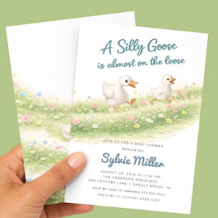 Invitation à la Baby Shower de Silly Goose