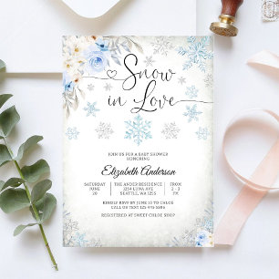 Invitation à la Baby Shower de Snow in Love