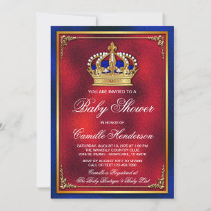 Invitation à la Baby Shower du Bébé Royal