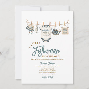 Invitation à la Baby Shower du Petit Pêcheur