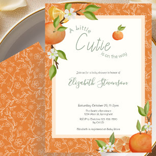 Invitation à la Baby Shower Little Cutie Is On The