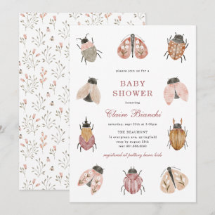 Invitation à la baby shower Lovebug Baby