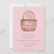 Invitation à la Baby Shower Marché de Fermiers pou