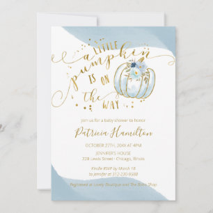 Invitation à la baby shower pour garçon avec citro
