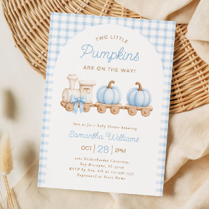 Invitation à la baby shower pour garçon Deux Petit