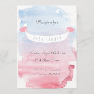 Invitation à la baby shower sucrée