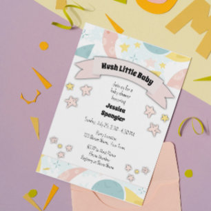Invitation à la Baby Shower sur le thème de la Com